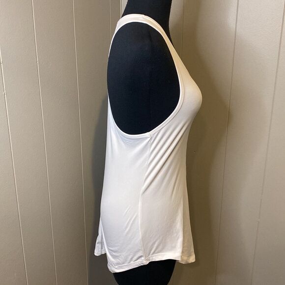 NWT ZYIA Active Tank Top Small White Racerback Breathable Lightweight Shirt Mesh - Picture 3 of 6